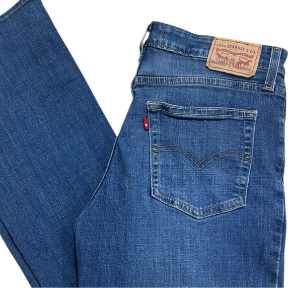 Levi’s 725 High Rise Bootcut Jeans Eternal Indigo Dark Size 10 - Picture 3 of 9